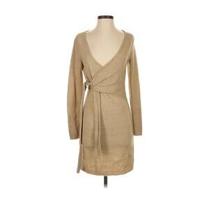 ✨ LPA Tan Wrap Sweater Dress – Size Medium ✨